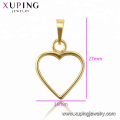 34406 xuping  fashion design Stainless Steel jewelry 14K gold color heart shape  pendant